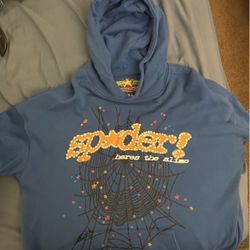 Spider Blue Hoodie 