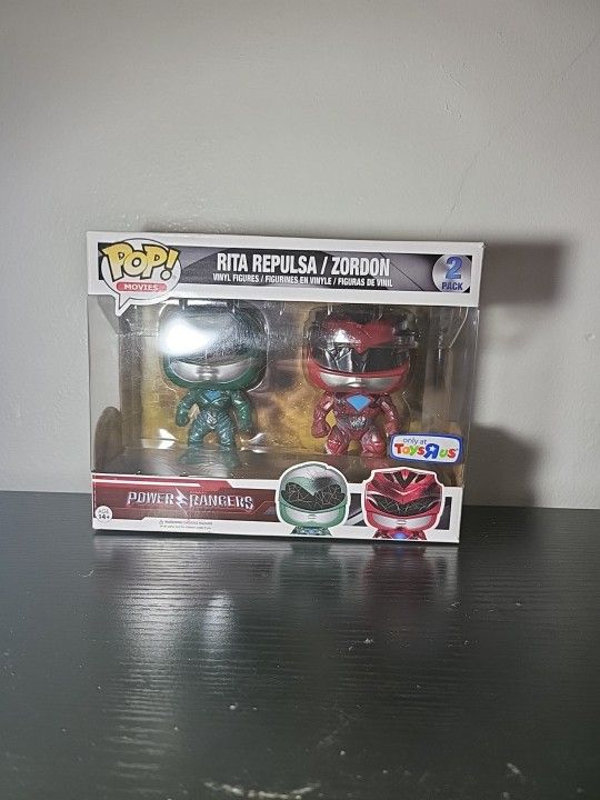 Funko Pop! Vinyl: Power Rangers Rita & Zordon Toys'r Us Exclusive NIB (P)