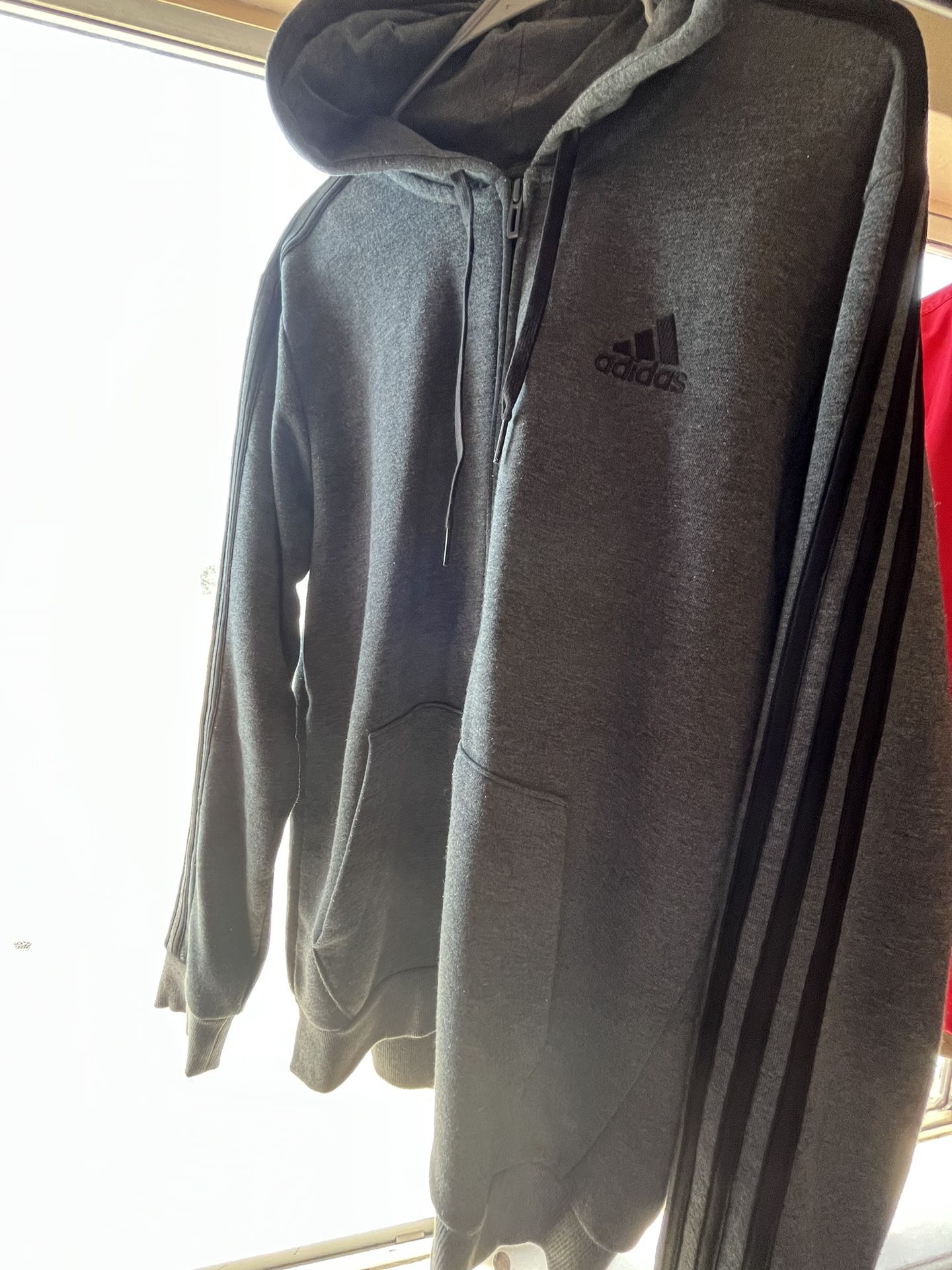 Medium Adidas Zip Up Hoodie Men