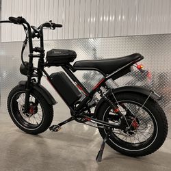 2000 Watt Dual Motor Scrambler Electric Ebike, 25ah Battery, 30mph, 30-60 Mile Range 