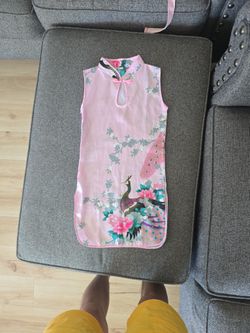 Silk Texture Chinese Culture Style Dress Size 6