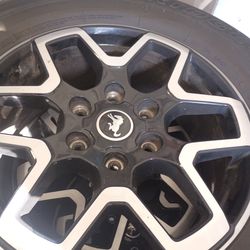 18'' Bronco tires and rims, almost new.