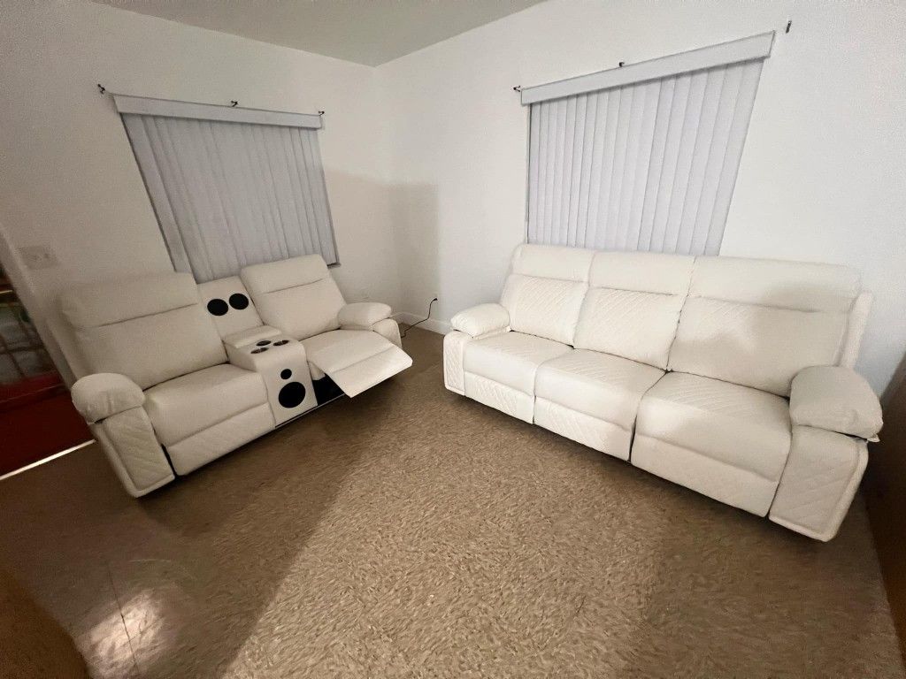 Brand New Power Reclining Sofa and Loveseat / Sofa y Loveseat Reclinables Eléctricos Nuevos a Estrenar....Fast Delivery 🚚