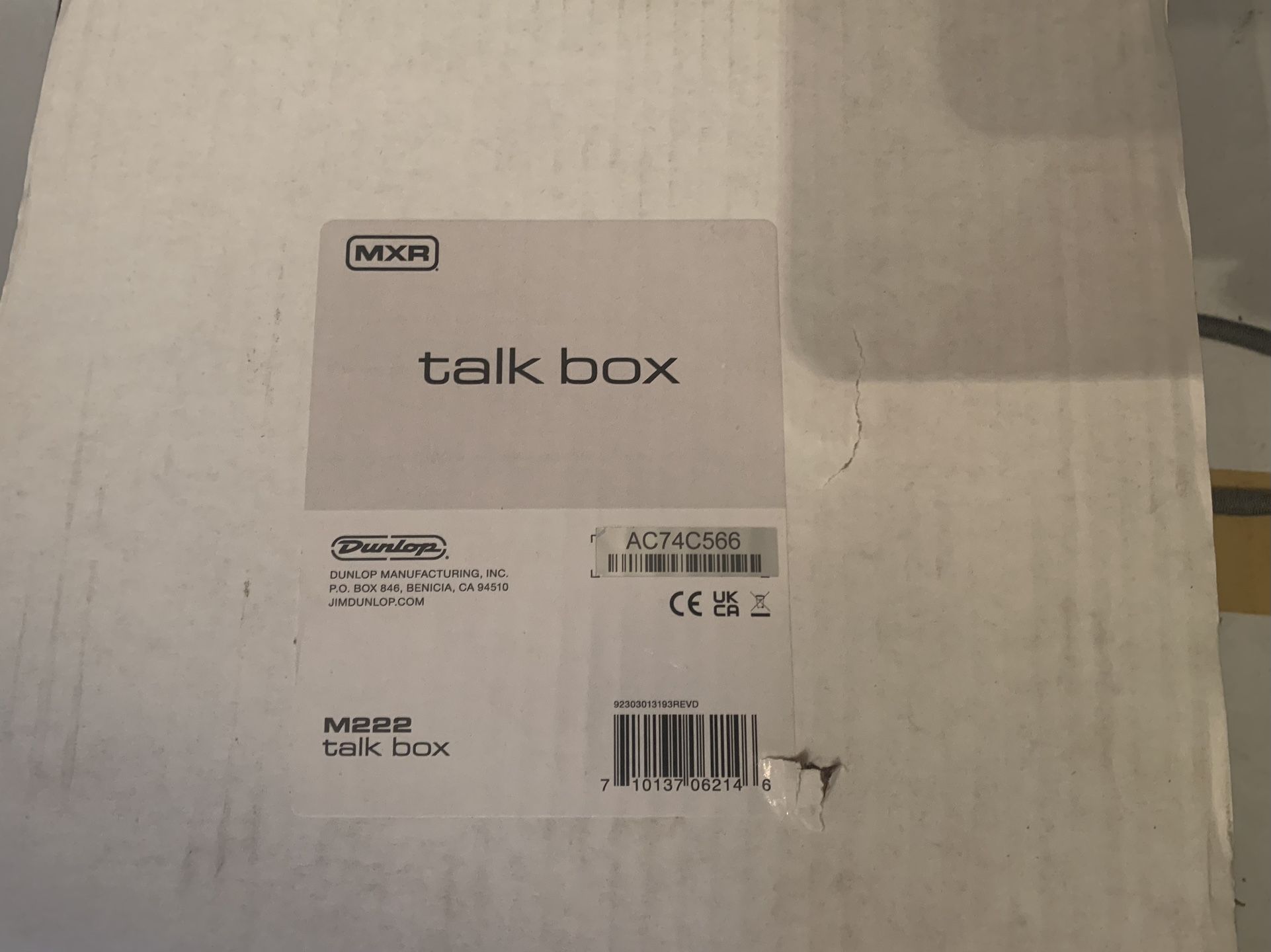 MXR M-222 Talk BoX Effect Pedal