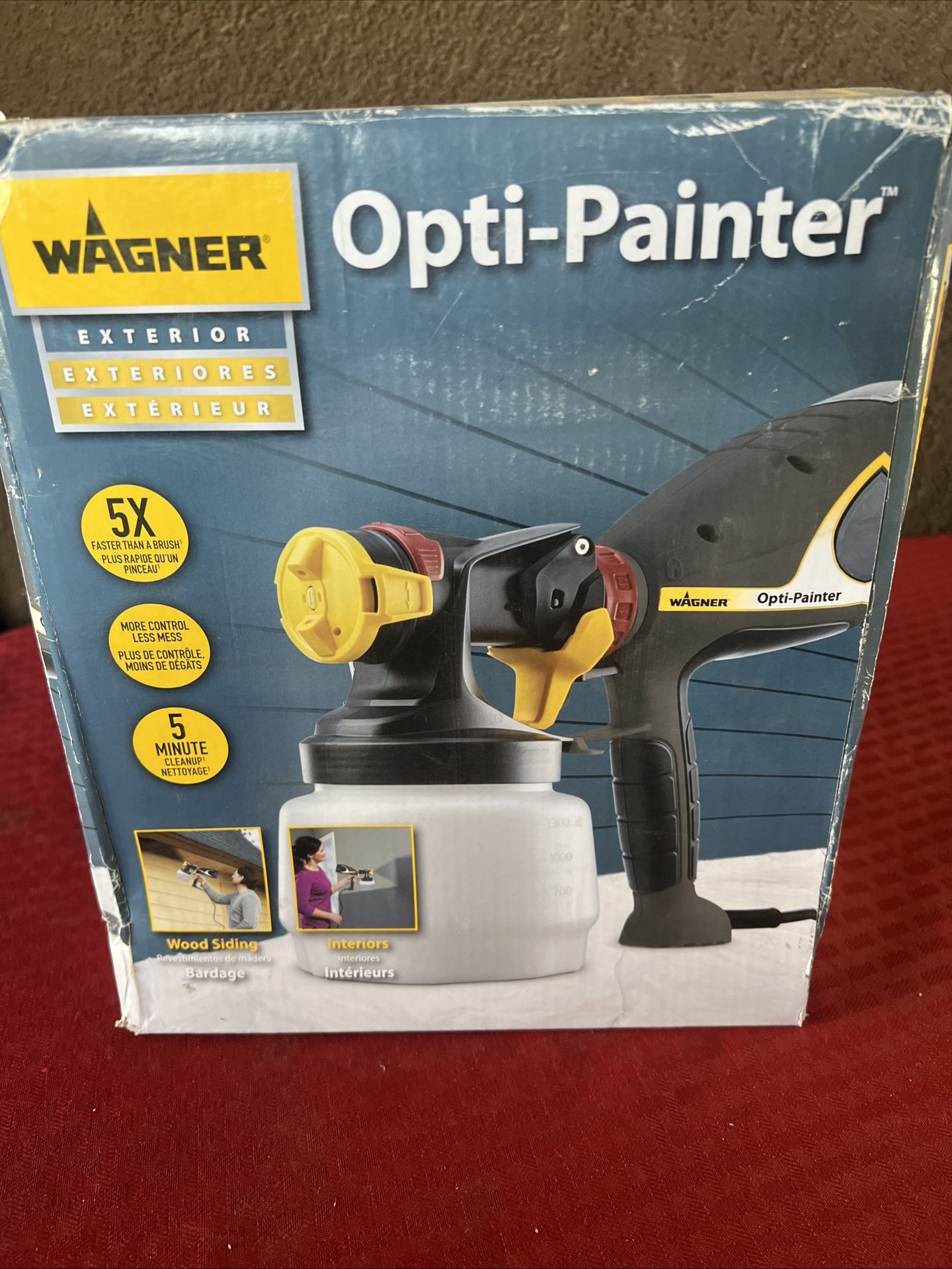 Wagner Opti-Painter - Exterior / Interiors - 5 Minute Cleanup - Brand New