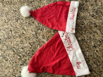 Santa parent and baby hat 