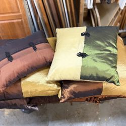 7-Piece Silk Decorative Pillow Set