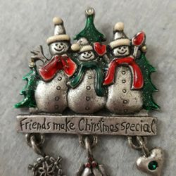 Vintage Enamelled Silver Tone Brooch $15 Pickup only At Country Club And Grant 