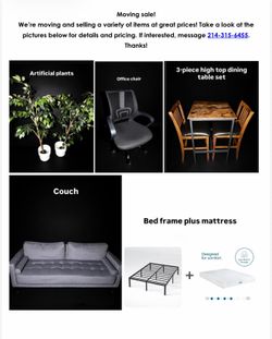 Move Out Sale.