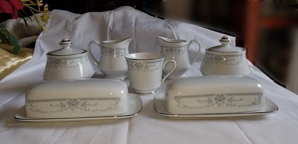 Vintage Sheffield Blue Whisper Fine China