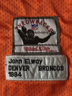 NFL Denver Broncos 1994 John Elway Authentic Throwback Jersey