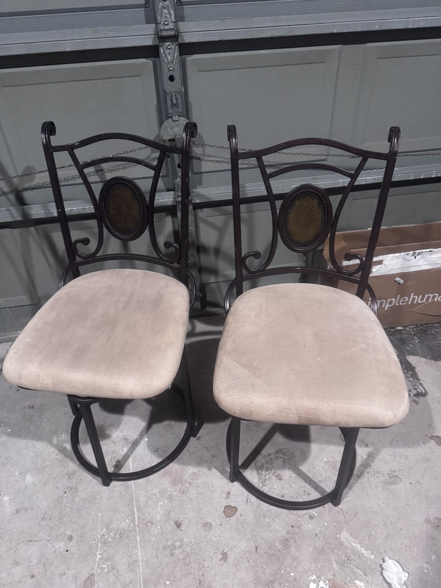 2 Swivel Chairs Used And Good Cond