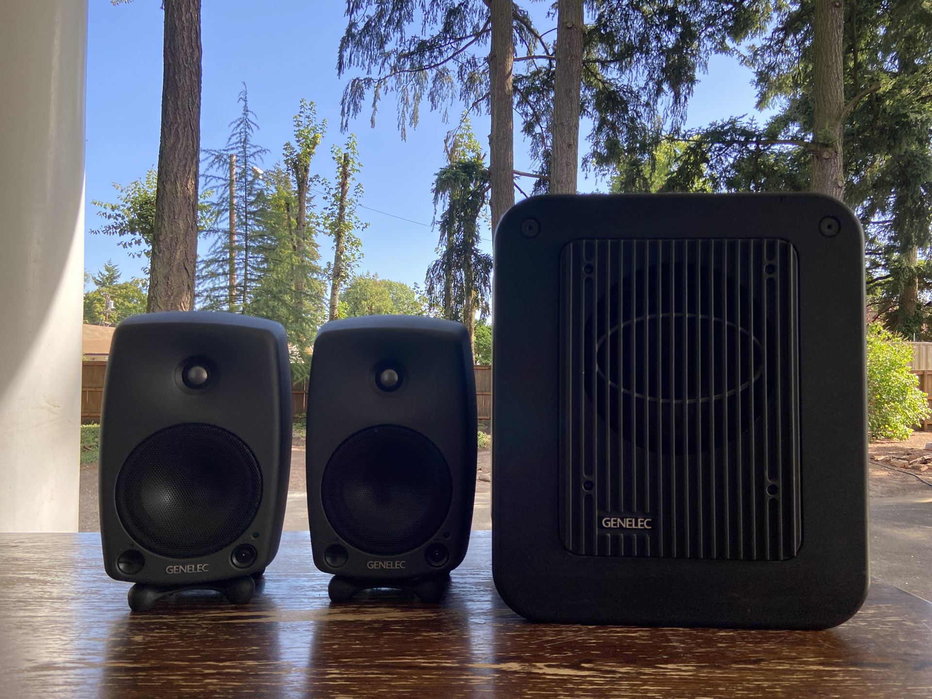 Genelec 8030a + 7050b pro audio reference monitors with sub