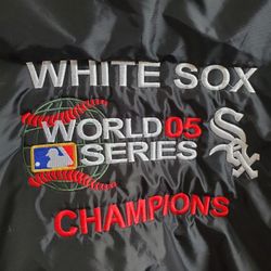 Chicago White Sox Men's XL Jacket 2005 World Series Reversible Jacket  Pockets Reverse Zipper 