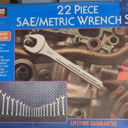 22 Piece Alltrade SAE/Metric Wrench Set