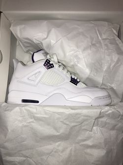 Jordan 4s Purple/white