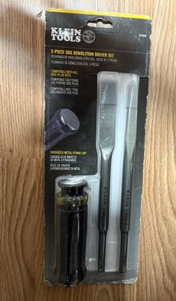 Klein Tools SDS Chisel Bit Set with Handle,