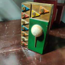 Vintage Marion Bronze Golf Book End