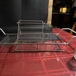 Stainless Steel Bathtub Caddy Tray WineGlass Book Tablet Holder Telescopic X-Large 