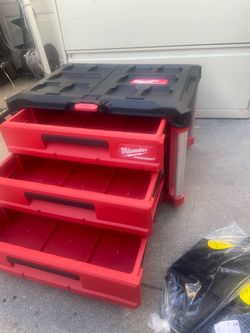 Milwaukee PACKOUT 22 in. Modular 3-Drawer Tool Box with Metal Reinforced Corners