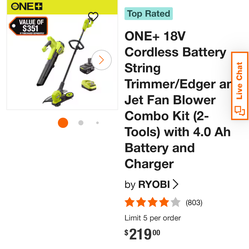 Ryobi Leaf blower & edger