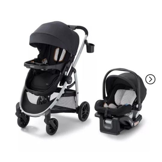 Graco Convertible Modes Pramette Travel System With Snugride Black