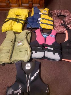 Life Vests Adult Size Small $20 each