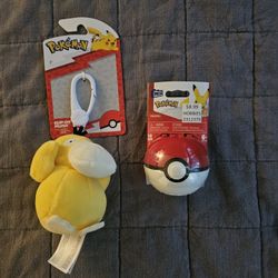 Pokemon Toy / Psyduck Plushie Keychain 