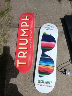 !! 2 Skateboards No Wheels  Price For Both Firm Price