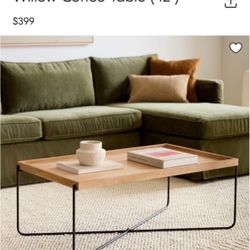 West Elm Willow Coffee Table (42") for sale!