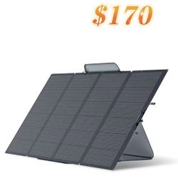 ✌️ ECOFLOW 400W Portable Solar Panel, Foldable & Durable, Complete with an Adjustable Kickstand Case, Waterproof IP68 for Outdoor Adventures