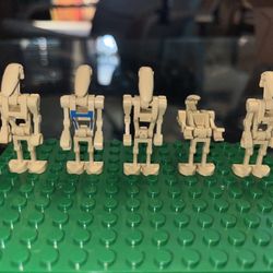 5 Lego Battle Droids 2001 Includes Pilot