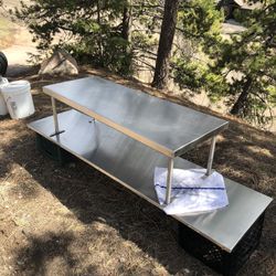 2 NSF Stainless Work Table