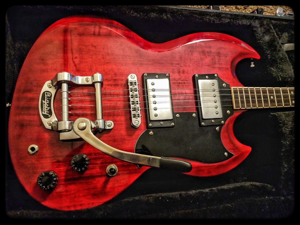 Eastwood Astrojet DLX Gibson SG tenor guitar/electric baritone ukulele RARE!!!