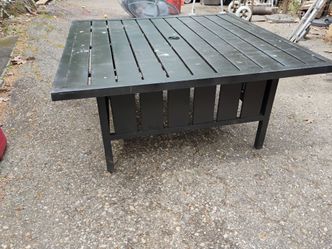 Three outdoor tables