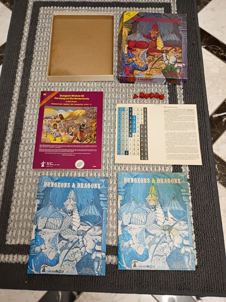 Tsr 1979 Dungeons And Dragons Basic Set Complete 3rd Edition 