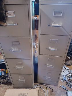 2 metal office File Cabinets