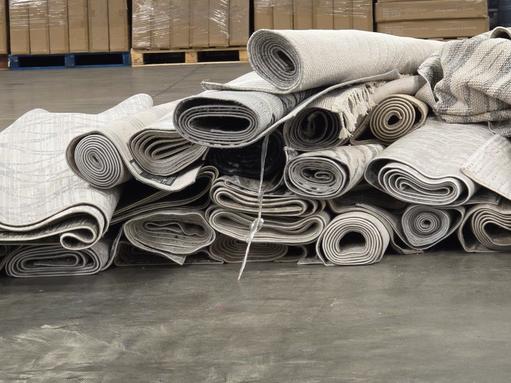 Pre owned area rugs, 💯 MUST TAKE ALL, in $5 each one. GREAT DEAL AREA RUGS 👍 👌