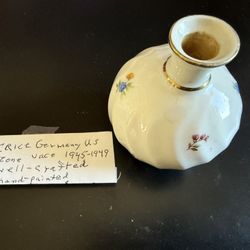 German / US ZONE IRICE perfume bottle /vase , hand painted ,..vintage,  no top..$10..ebay selling for $49.99