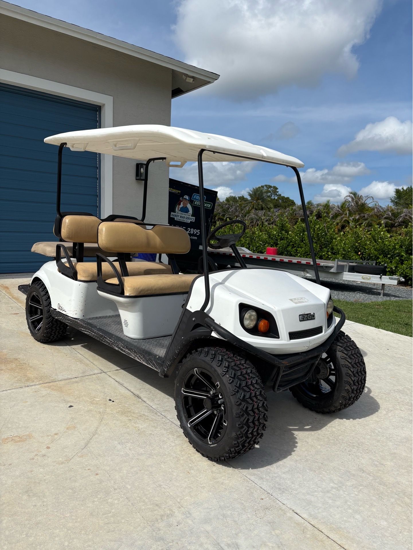 Gas ezgo 6 seater golf cart