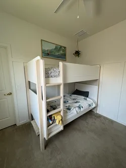 Babyletto TipToe White & Washed Natural Wood Kids Bunk Bed
