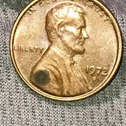 1972 D Lincoln One Cent Penny 