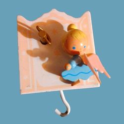 Vintage 1970's Hand Painted Mobile By Irmi Angel Musical Mobile 