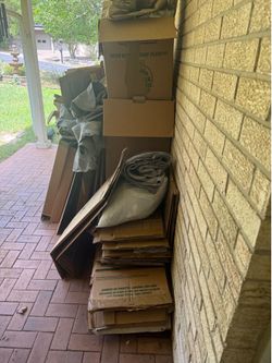 Moving boxes and supplies