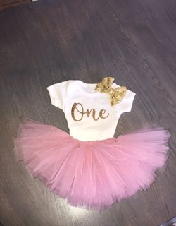 Tutu 3 piece onsie outfit