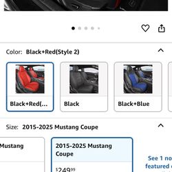 Red And Black Seat Covers 
