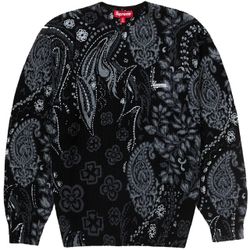 Supreme Paisley Printed Sweater Black