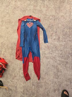 Superman Costume with Cape woman medium