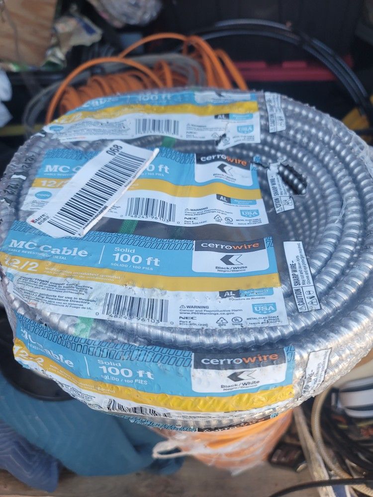 12/2 Mc Cable 100 Ft $130