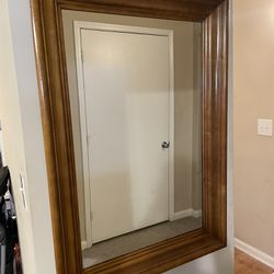 Wooden Antique mirror 40x28